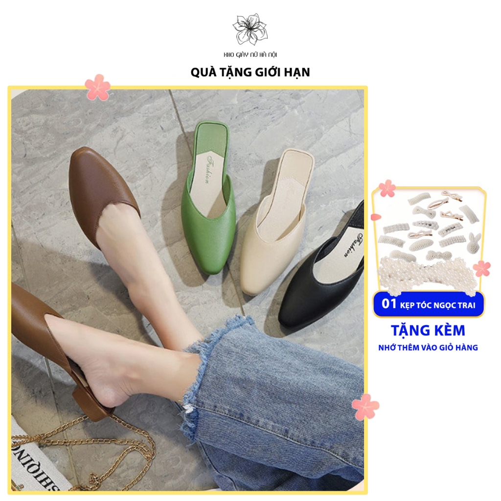 Dép sục nữ, giày sục nữ trơn dáng cơ bản tiện dụng êm chân