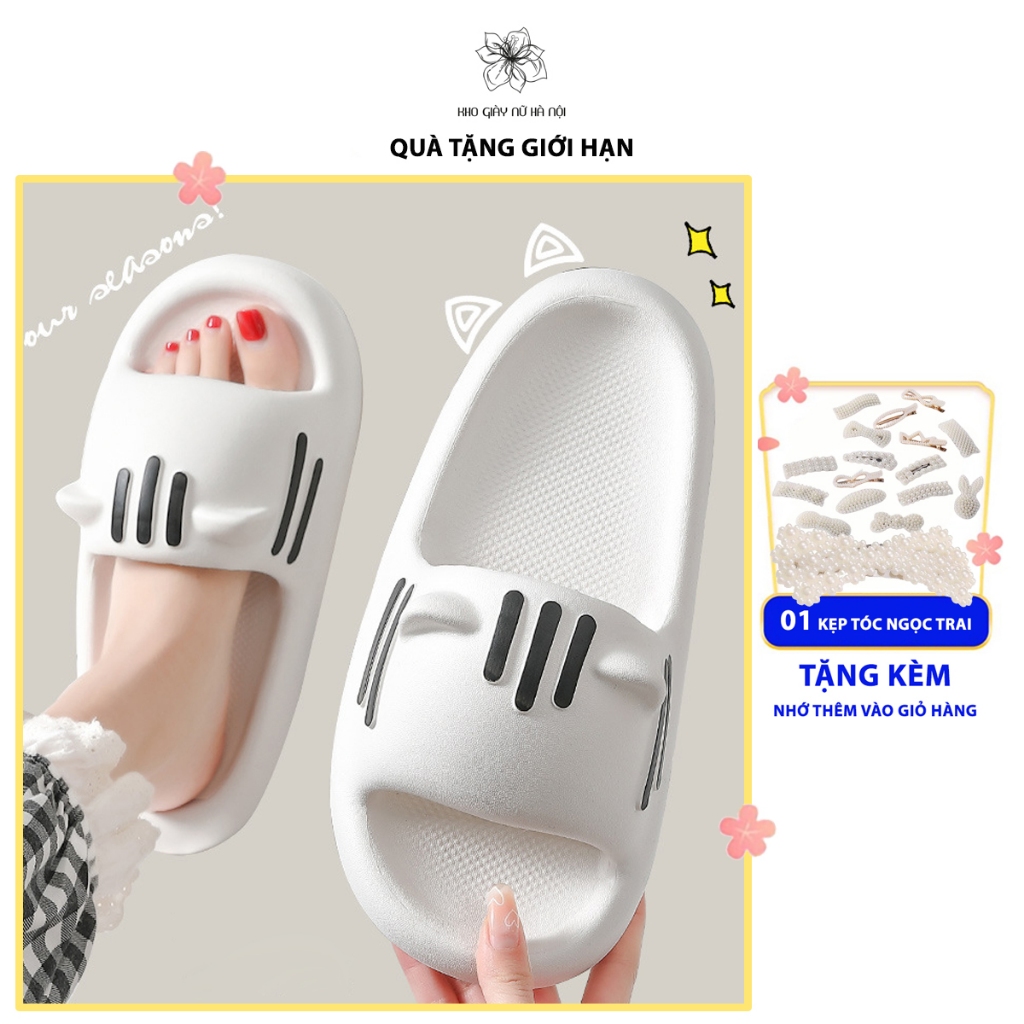 Dép lê, dép quai ngang tai thỏ Cute phong cách Hàn Quốc nhiều màu năng động nổi bật