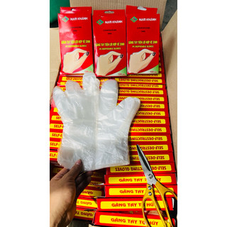 100 CÁI- GăngTAY ĐỎ nilon xốp nk Nam Khánh