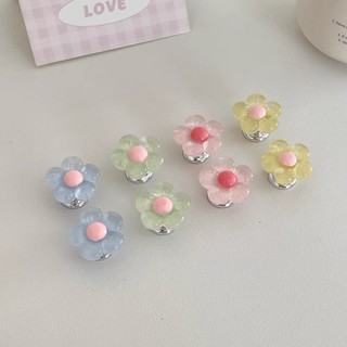 Nút Xả Bồn Cầu Hình Hoa Trong Suốt Dễ Thương – Set 3 cái – Trang Trí Nhà Vệ Sinh Độc Đáo, Nhiều Màu