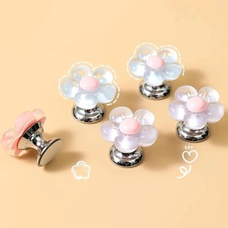 Nút Xả Bồn Cầu Hình Hoa Trong Suốt Dễ Thương – Set 3 cái – Trang Trí Nhà Vệ Sinh Độc Đáo, Nhiều Màu