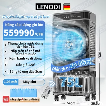 Quạt hơi nước LENODI điều hòa không khí di động, điều hòa di động, máy làm mát không khí, dung tích