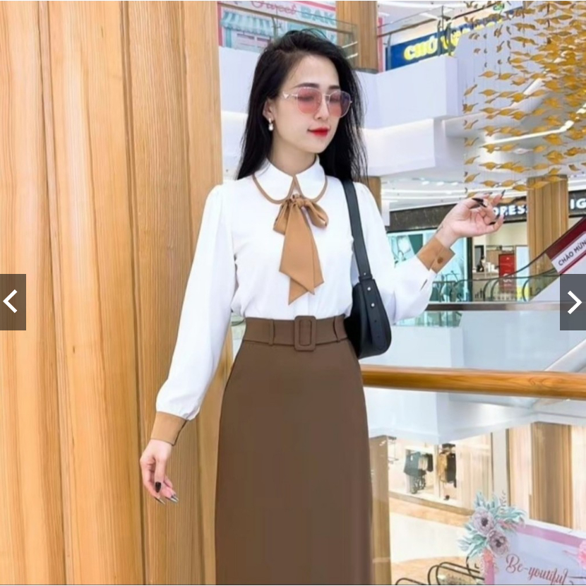 Chân Váy Chữ A Dáng Dài 80cm Hách Dáng Che Khuyết Điểm Cho Các Nàng_SHOPNGOCTRANG19_Thời Trang Nữ 2024_CV61