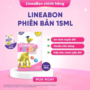 Lineabon - Vitamin D3 K2 Tinh Khiết [Lọ 15ml]