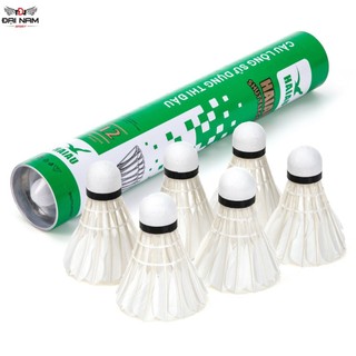 Ống Cầu Lông Hải Âu Xanh Lá 6-12 Quả Chất Liệu Lông Ngỗng Tự Nhiên Hàng Chính Hãng