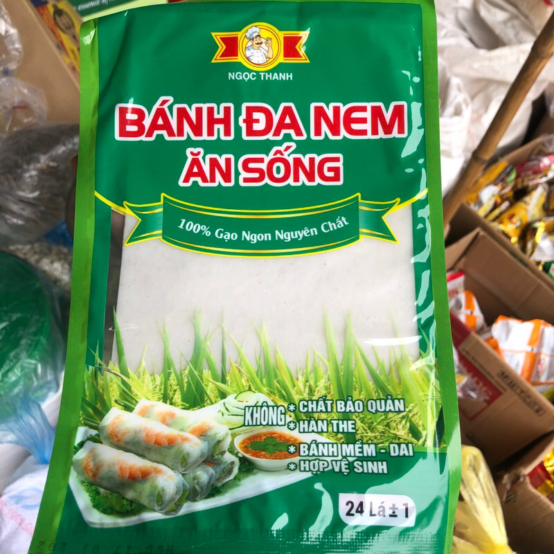 BÁNH ĐA NEM ĂN SỐNG NGỌC THANH 24 LÁ/ BÁNH ĐA NEM CUỐN/ BÁNH TRÁNG CUỐN ...