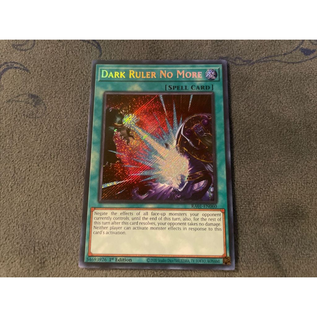 ra01 Lá bài thẻ bài Yugioh Dark Ruler No More – ultra Prismatic Secret ...