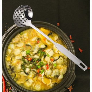 Muôi múc canh súp múc lẩu A1 inox có lỗ treo muỗng  lọai tốt - DụngCụĂnLẩu - MuỗngĂnLẩu