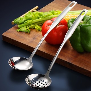 Muôi múc canh súp múc lẩu A1 inox có lỗ treo muỗng  lọai tốt - DụngCụĂnLẩu - MuỗngĂnLẩu