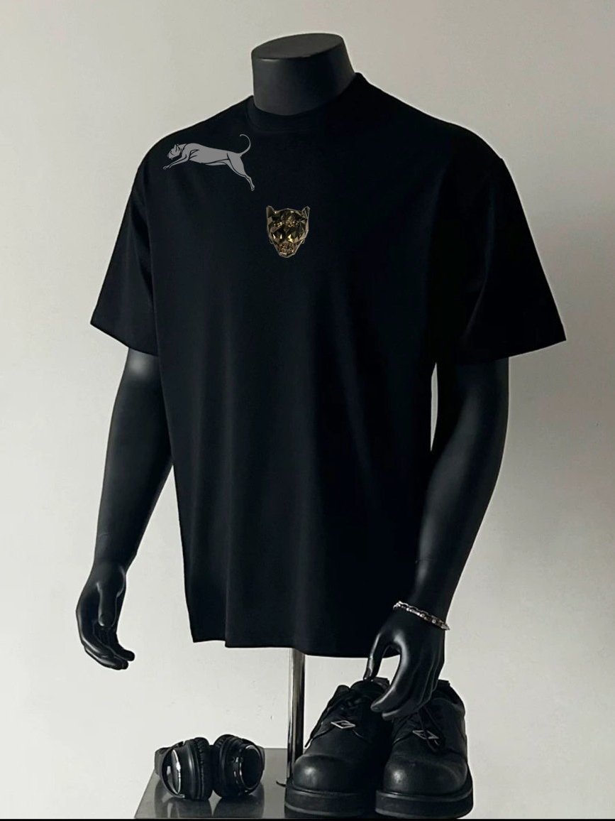 Áo thun Stee Cổ tròn CON BÁO PANTHER ICVCVNI Unisex