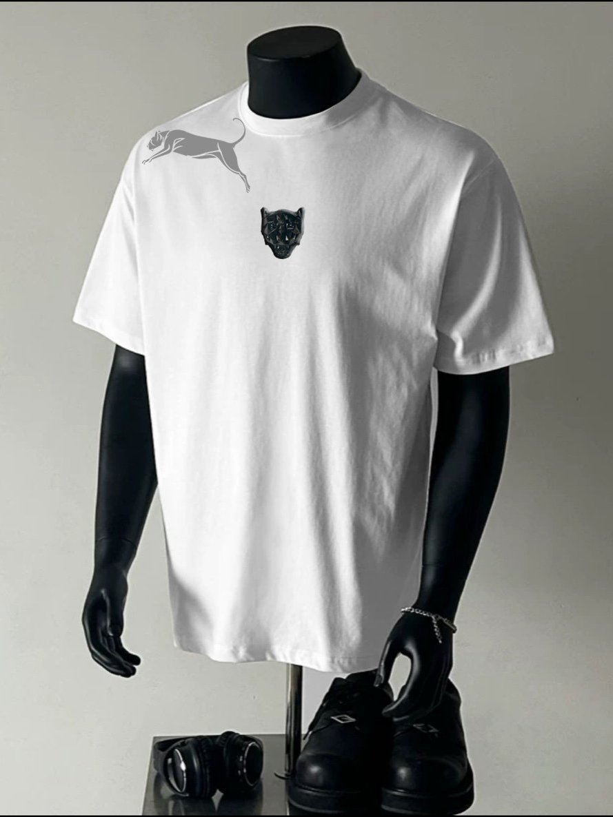 Áo thun Stee Cổ tròn CON BÁO PANTHER ICVCVNI Unisex