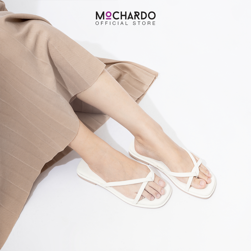 Dép Bệt Nữ Đế Bằng MOCHARDO Phối Quai Dây Mảnh Xỏ Ngón