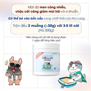 [500gr] Men khử khuẩn, khử mùi cát vệ sinh Bioline BS1 Ecoet cao cấp