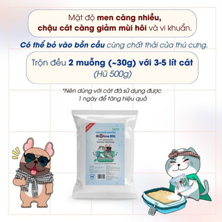 [500gr] Men khử khuẩn, khử mùi cát vệ sinh Bioline BS1 Ecoet cao cấp
