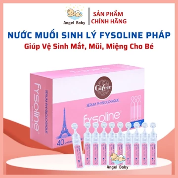 [Chính Hãng] Nước muối sinh lý Fysoline Pháp, giúp vệ sinh mắt, mũi, miệng hàng ngày cho bé