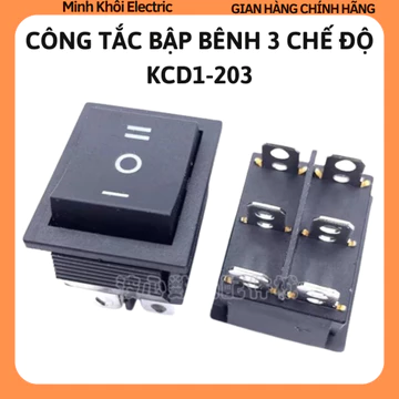 Công tắc bập bênh 3 chế độ KCD1-203,công tắc bập bênh 6 chân 3 trạng thái,công tắc KCD1,công tắc on off,công tắc đảo