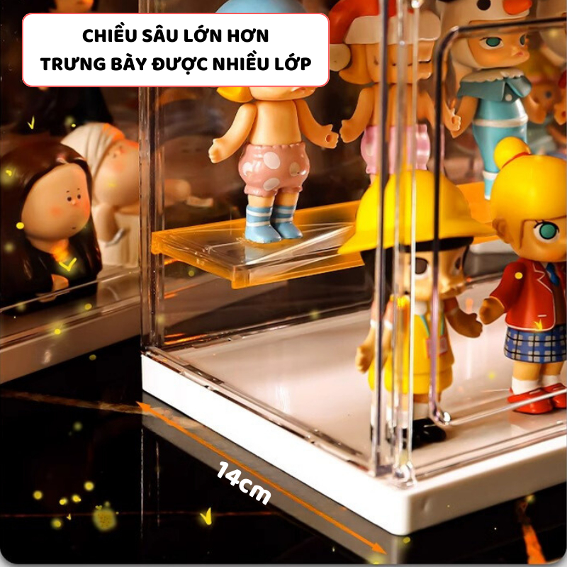 Hộp Trưng Bày Lego ENODA HOME, Hộp Trong Suốt Đựng Đồ Chơi Nhiều Tầng, Tủ Bảo Quản Mô Hình HTS001