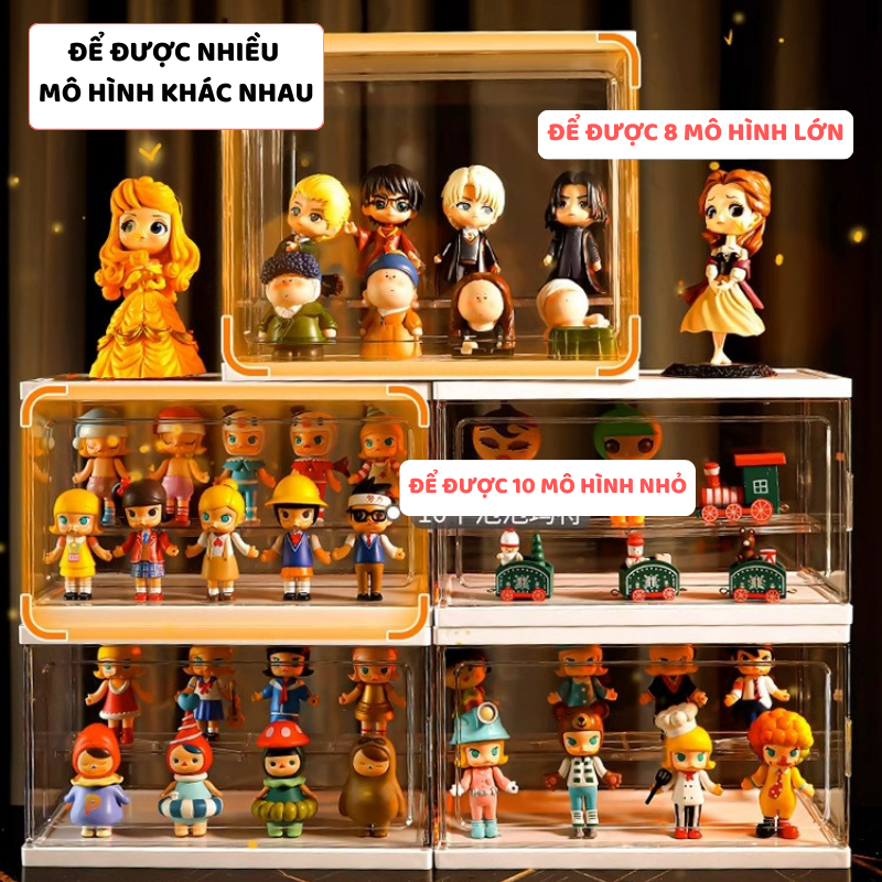 Hộp Trưng Bày Lego ENODA HOME, Hộp Trong Suốt Đựng Đồ Chơi Nhiều Tầng, Tủ Bảo Quản Mô Hình HTS001