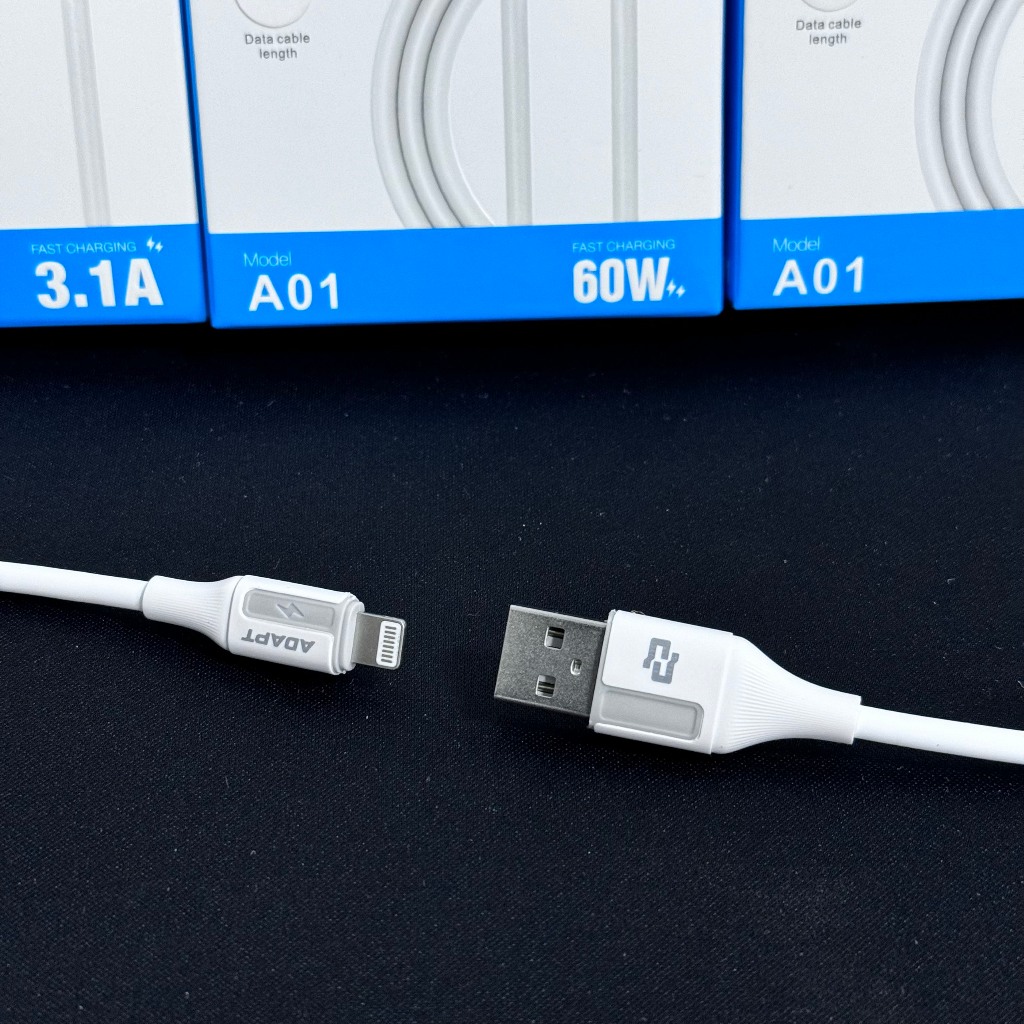 Cáp sạc nhanh, cáp dữ liệu Adapt USB to L 30W chống nóng lạnh