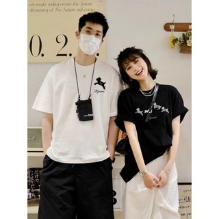 Áo Thun Đôi Nam Nữ Mặc Cùng Người Yêu, Cặp Áo Phông Đôi Chất Liệu Prenium Cotton 100% hình Cừu Nhảy croptop nữ [A041]