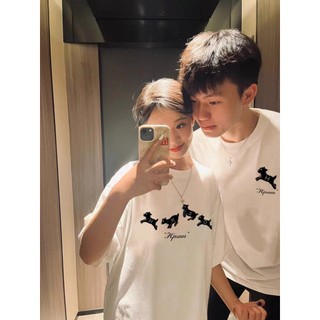 Áo Thun Đôi Nam Nữ Mặc Cùng Người Yêu, Cặp Áo Phông Đôi Chất Liệu Prenium Cotton 100% hình Cừu Nhảy croptop nữ [A041]