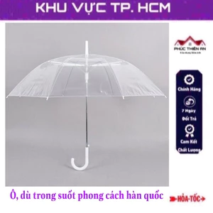 Ô, dù trong suốt phong cách hàn quốc - siêu bền, tiện dụng