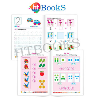 Sách-Bộ 10 Quyển Luyện Viết Tập Tô Chữ Mẫu Giáo Mầm Non Khởi Đầu Tập Viết Cho Bé 3 4 5 Tuổi Tặng 2 Bút Chì+ Gọt+ Tẩy