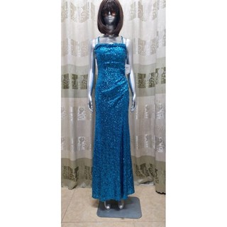 Đầm dạ hội Kim Sa xanh coban vnxk dư R&M RICHARDS size 3(N85-90,E70-75)