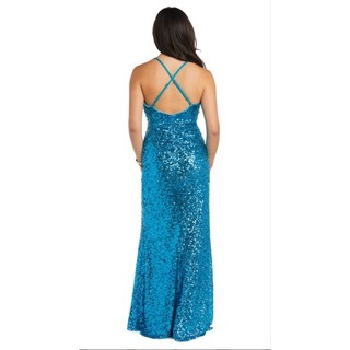 Đầm dạ hội Kim Sa xanh coban vnxk dư R&M RICHARDS size 3(N85-90,E70-75)