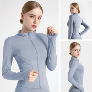 Áo Khoác Thể Thao Nữ Ôm Body Dài Tay Co Dãn, Thoáng Khí Và Chống Thấm Mồ Hôi