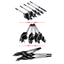 Mũi khoan khoét lỗ gỗ bốn cánh bốn khe chuôi lục giác 6.35mm nhiều size 10 - 35 mm KhosiTD