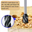 Mũi khoan khoét lỗ gỗ bốn cánh bốn khe chuôi lục giác 6.35mm nhiều size 10 - 35 mm KhosiTD