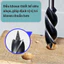 Mũi khoan khoét lỗ gỗ bốn cánh bốn khe chuôi lục giác 6.35mm nhiều size 10 - 35 mm KhosiTD