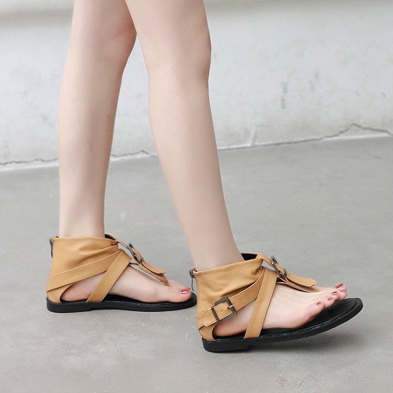 [Chính hãng] Giày sandal chiến binh nữ CAILUOYA xỏ ngón cài khóa basic sang trọng, giày boot nữ LAL44 - Laylalay.n