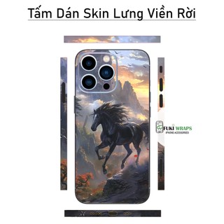 Tấm dán Skin Mặt Sau Mẫu Ngựa MS01 FULL VIỀN 15promax , 14promax , 13promax , 12promax , 11promax  - FukiShop