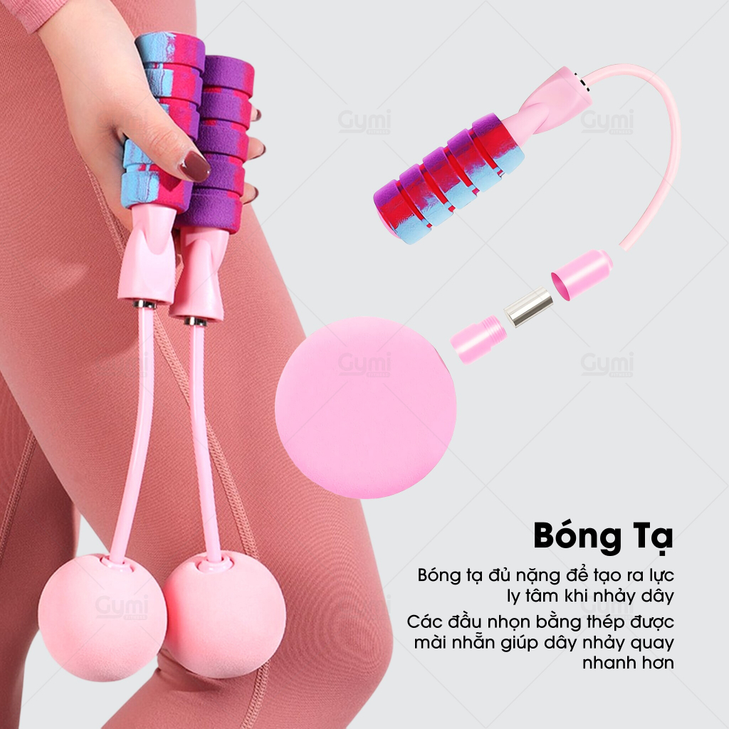 Dây Nhảy Thể Dục Đàn Hồi Không Dây, Có Điều Chỉnh Hỗ Trợ Luyện Tập Thể Thao Tiện Lợi Tại Nhà - DN03