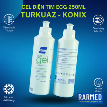 Gel điện tim TURKUAZ KONIX dùng cho máy điện tim - GEL KONIX chai 250ml