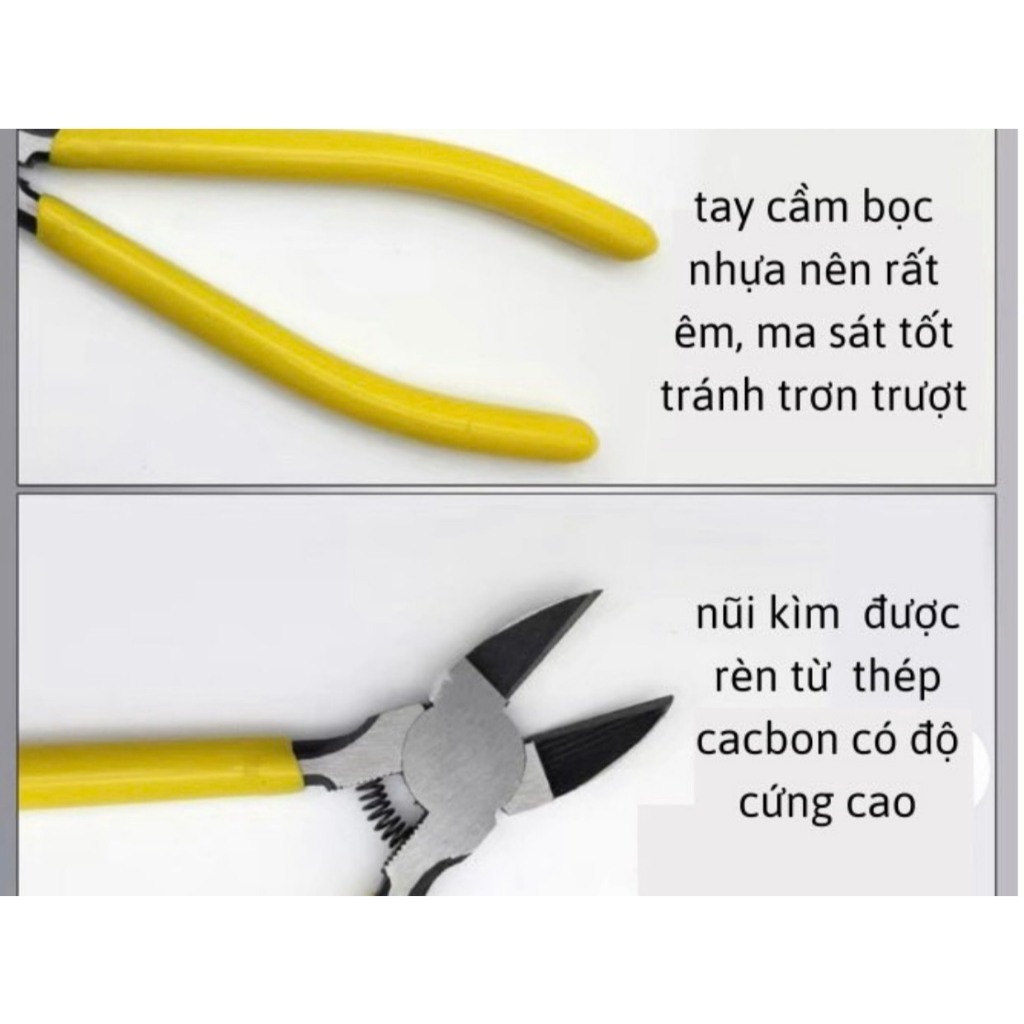 Kìm cắt Bosi 5 inch,kìm nhọn,kìm mỏ nhọn,kìm điện Bosi,kìm cắt chân linh kiện,kềm cắt,kềm nhọn,kìm đa năng,kềm đa năng