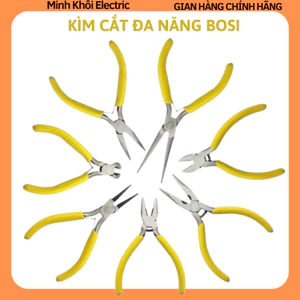 Kìm cắt Bosi 5 inch,kìm nhọn,kìm mỏ nhọn,kìm điện Bosi,kìm cắt chân linh kiện,kềm cắt,kềm nhọn,kìm đa năng,kềm đa năng