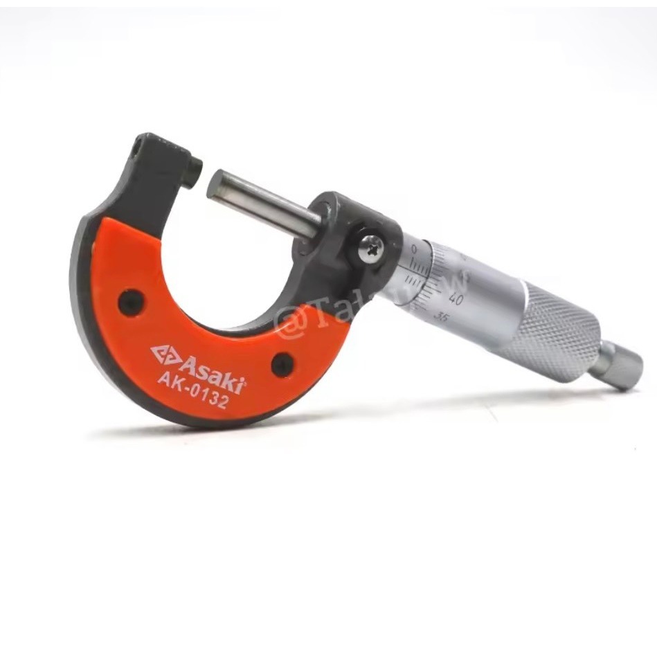 Panme đo ngoài cơ khí Asaki AK-0132,panme Asaki 0-25mm,thước panme đo ngoài,panme cơ,sản phẩm panme,thước kẹp panme