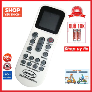 Remote điều khiển điều hòa máy lạnh reetech hàng tốt - Tặng kèm pin !