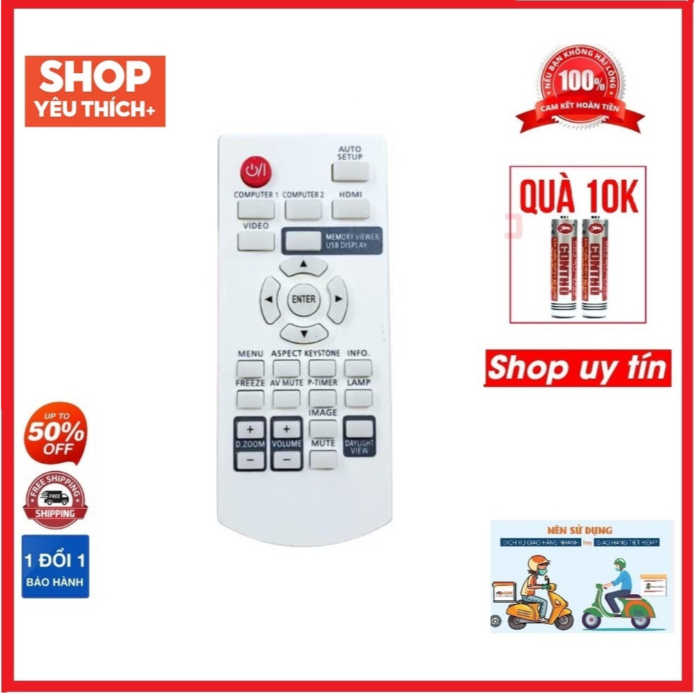 Điều khiển máy chiếu panasonic IB382 IB332 LW3 hàng tốt mới 100%