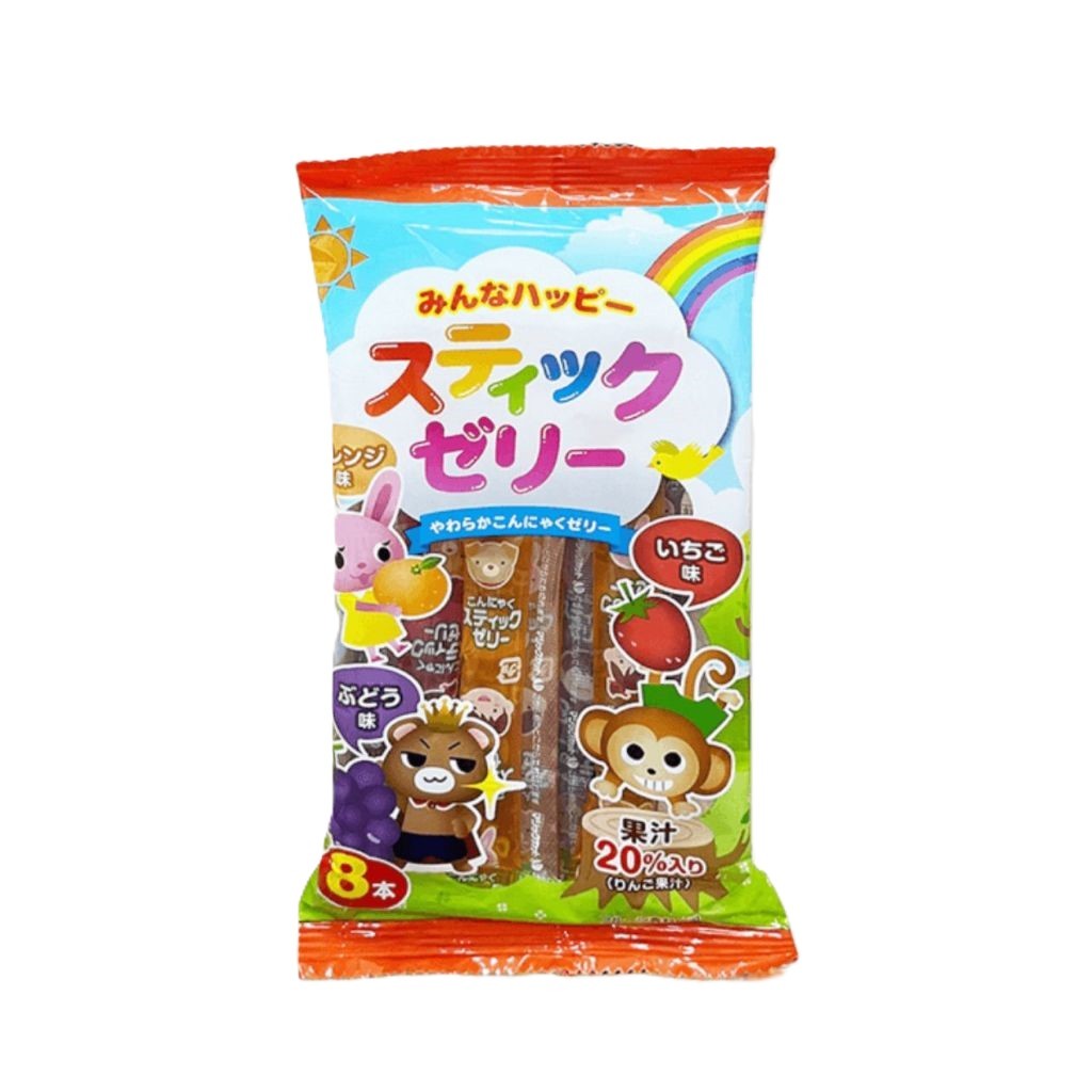 Date 30/04/2026-Thạch rau câu Ribon 100% nước ép trái cây cô đặc cho bé (8 gói)