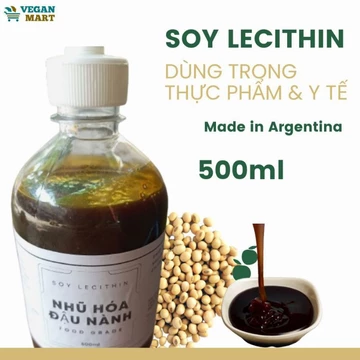(E322 tinh khiết) Chất nhũ hoá đậu nành Soy Lecithin đậu nành nhập khẩu Argentina dùng cho thực phẩm dược y tế (500ml)