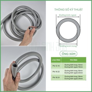 Ống Nước Chống Gập Các Loại - Ông Nối Đầu In Out Lọc Thùng - Ống Thay Nước Bể Cá