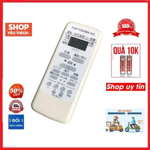 Remote điều khiển điều hòa máy lạnh toshiba nội địa chữ nhật hàng tốt - Tặng kèm pin !