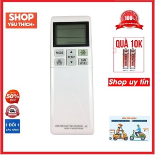 Điều khiển điều hòa mitsubishi nắp mở, Remote máy lạnh mitsubishi hàng tốt - Tặng kèm pin !