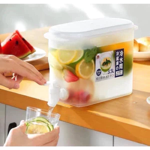Bình Đựng Nước, Nước Hoa Quả 3,5L Để Tủ Lạnh Có Vòi Thiết Kế Thông Minh Hàng Cao Cấp