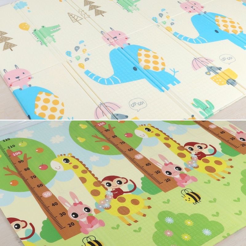 { SIÊU RẺ}   THẢM XỐP CHO BÉ LÓT SÀN GẤP GỌN XPE TRẢI SÀN 2 MẶT CHỐNG TRƠN 1m8 x 2m