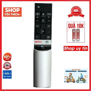 Điều khiển tivi TCL có giọng nói vỏ nhôm hàng Chính hãng theo TV - Tặng kèm pin [Được chọn mẫu]